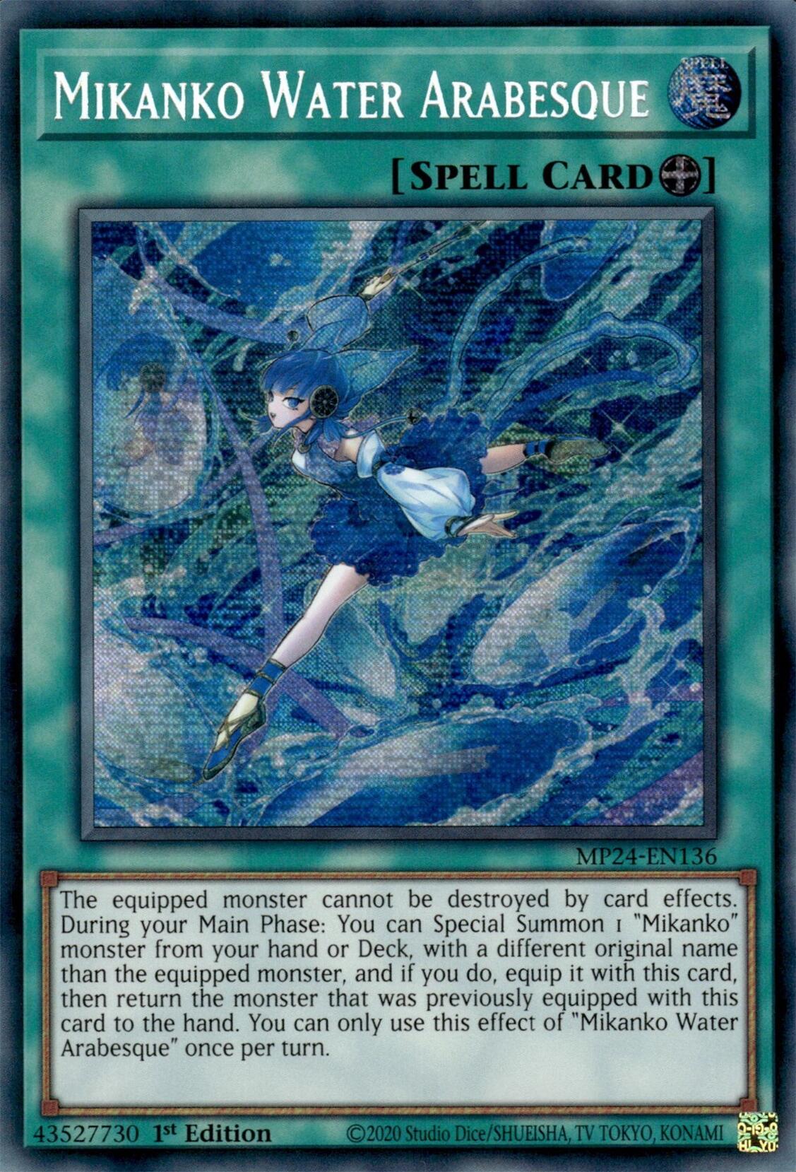 Mikanko Water Arabesque [MP24-EN136] Prismatic Secret Rare | Galactic Gamez