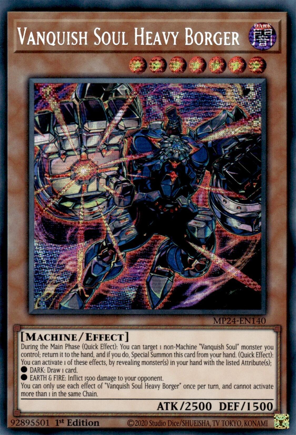 Vanquish Soul Heavy Borger [MP24-EN140] Prismatic Secret Rare | Galactic Gamez