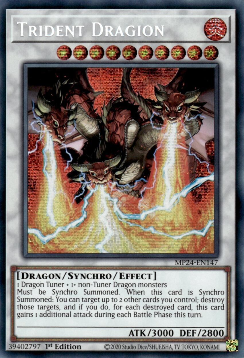 Trident Dragion [MP24-EN147] Prismatic Secret Rare | Galactic Gamez