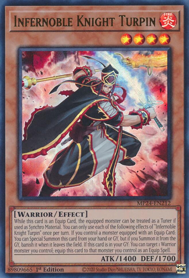 Infernoble Knight Turpin [MP24-EN212] Ultra Rare | Galactic Gamez
