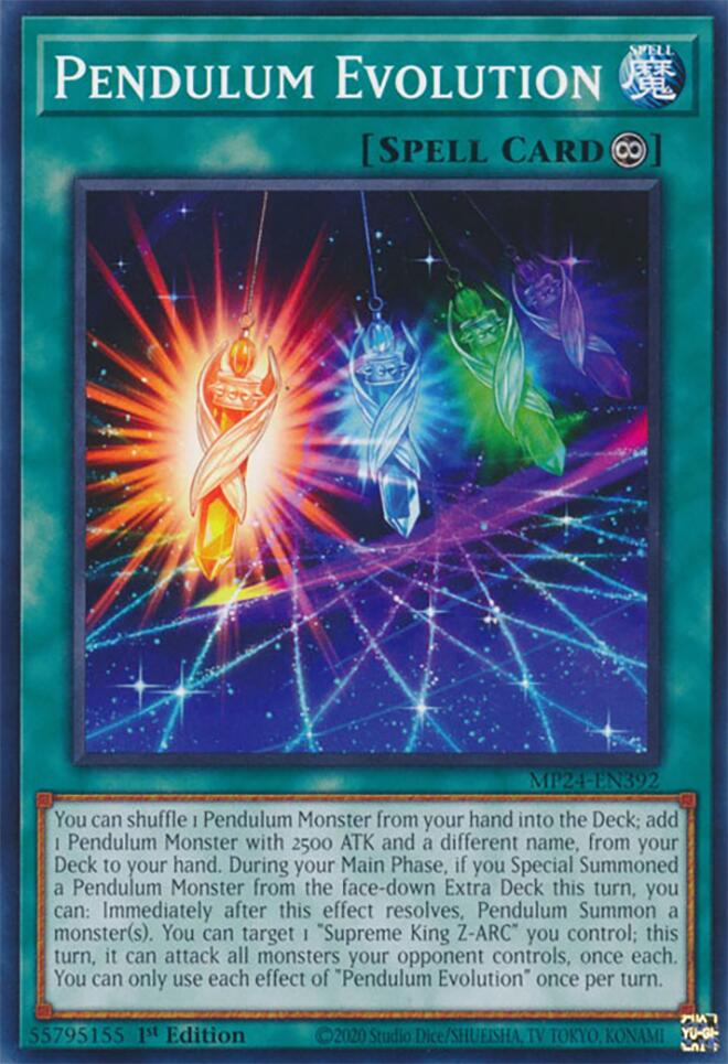 Pendulum Evolution (card) [MP24-EN392] Common | Galactic Gamez