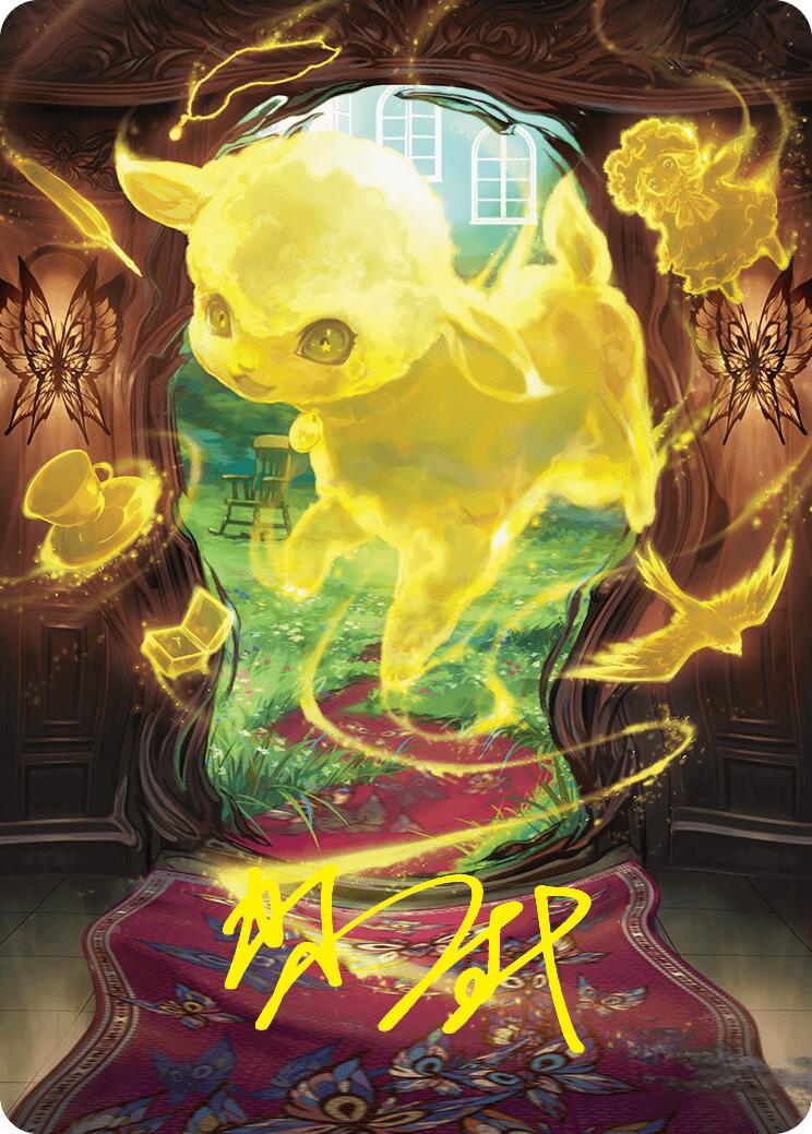Enduring Innocence Art Card (Gold-Stamped Signature) [Duskmourn: House of Horror Art Series] | Galactic Gamez