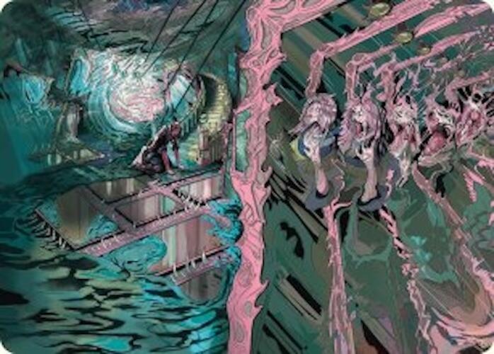 Mirror Room // Fractured Realm Art Card [Duskmourn: House of Horror Art Series] | Galactic Gamez