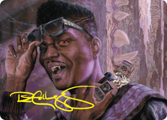 Dashing Bloodsucker Art Card (Gold-Stamped Signature) [Duskmourn: House of Horror Art Series] | Galactic Gamez