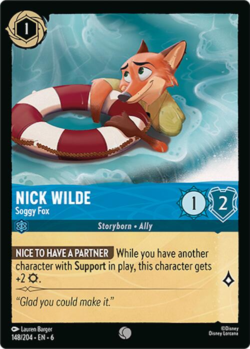 Nick Wilde - Soggy Fox (148/204) [Azurite Sea] | Galactic Gamez