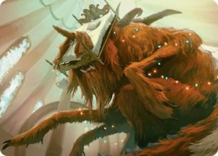 Bedhead Beastie Art Card [Duskmourn: House of Horror Art Series] | Galactic Gamez