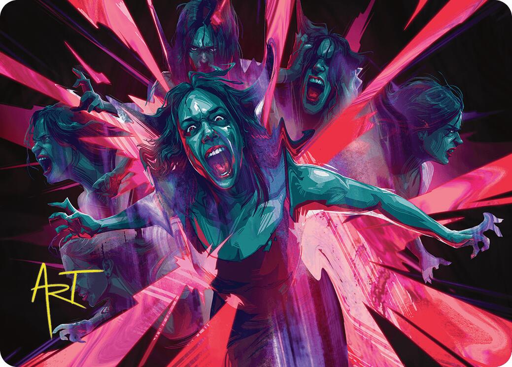 Waltz of Rage Art Card (Gold-Stamped Signature) [Duskmourn: House of Horror Art Series] | Galactic Gamez