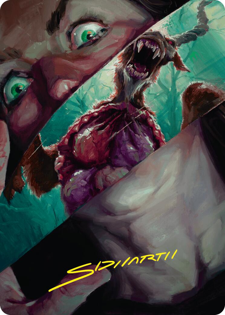 Hauntwoods Shrieker Art Card (Gold-Stamped Signature) [Duskmourn: House of Horror Art Series] | Galactic Gamez
