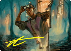 House Cartographer Art Card (Gold-Stamped Signature) [Duskmourn: House of Horror Art Series] | Galactic Gamez