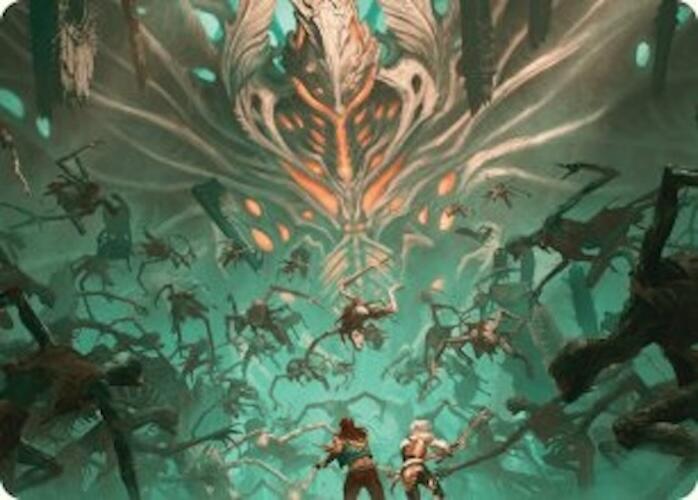Valgavoth's Onslaught Art Card [Duskmourn: House of Horror Art Series] | Galactic Gamez