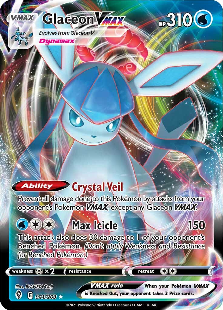 Glaceon VMAX (041/203) [Sword & Shield: Evolving Skies] | Galactic Gamez