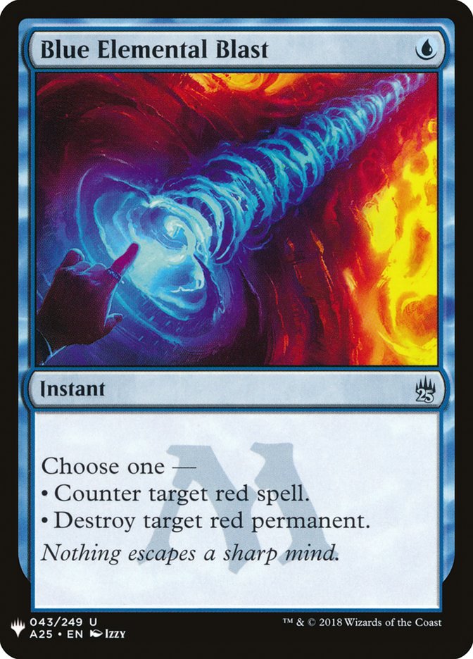 Blue Elemental Blast [Mystery Booster] | Galactic Gamez