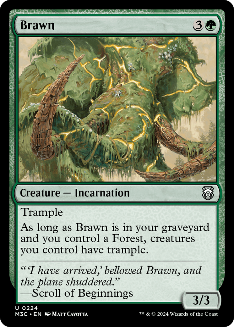 Brawn (Ripple Foil) [Modern Horizons 3 Commander] | Galactic Gamez