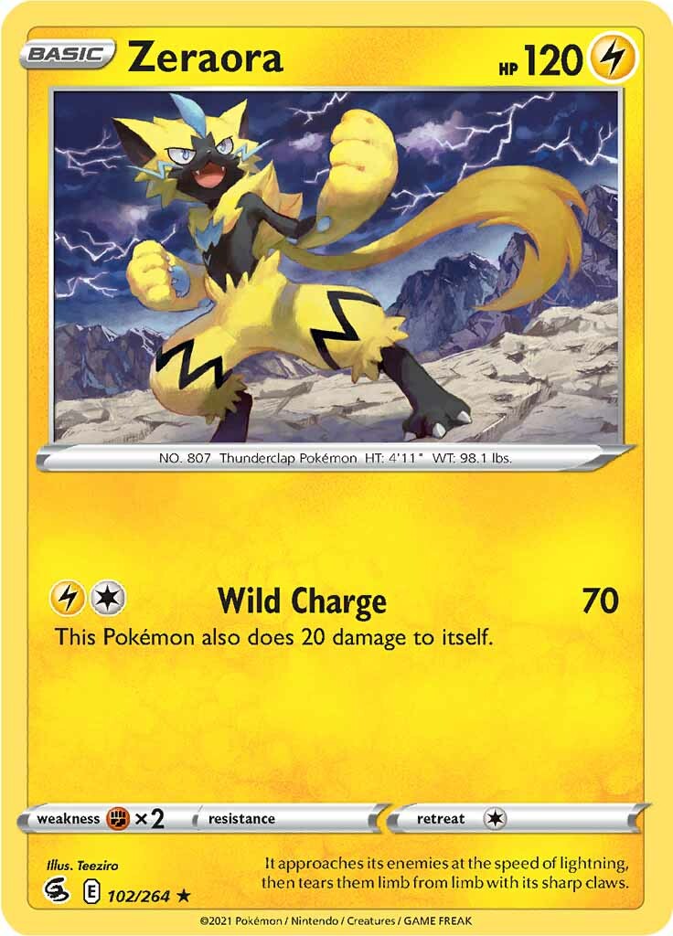 Zeraora (102/264) [Sword & Shield: Fusion Strike] | Galactic Gamez