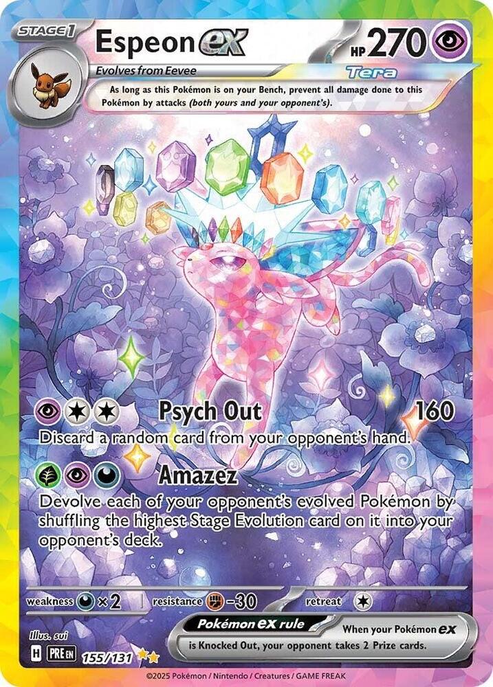 Espeon ex (155/131) [Scarlet & Violet: Prismatic Evolutions] | Galactic Gamez