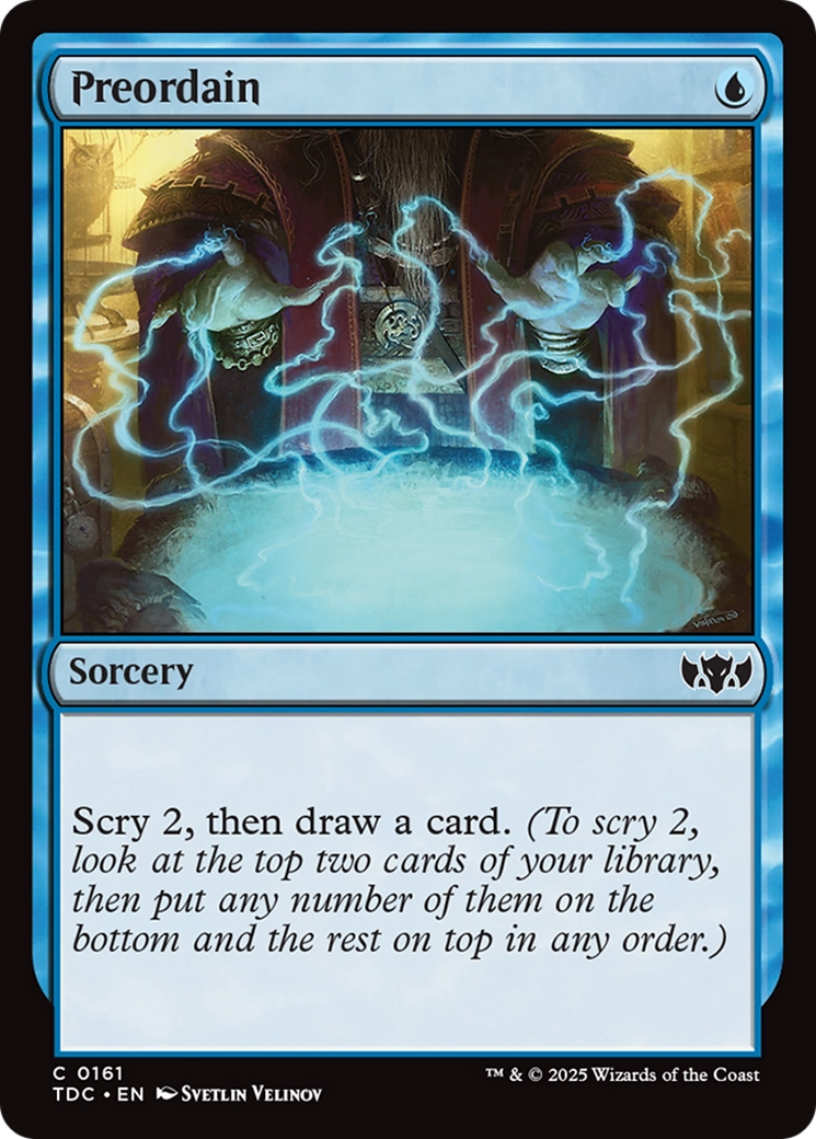 Preordain [Tarkir: Dragonstorm Commander] | Galactic Gamez