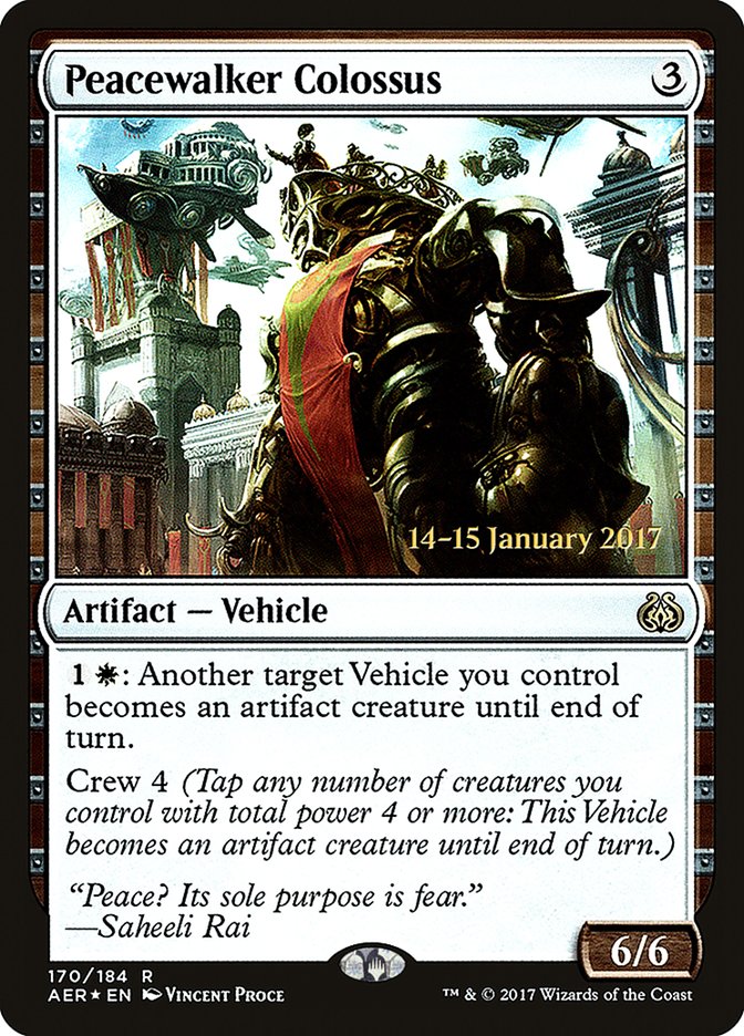 Peacewalker Colossus [Aether Revolt Prerelease Promos] | Galactic Gamez