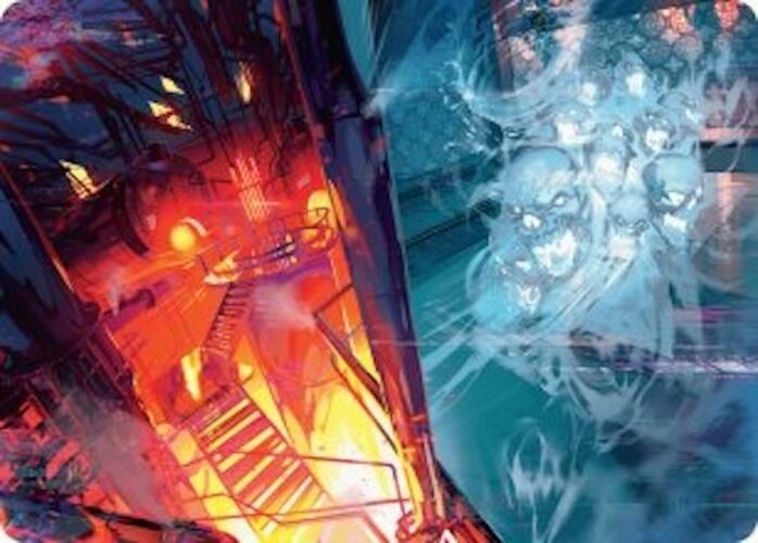 Roaring Furnace // Steaming Sauna Art Card [Duskmourn: House of Horror Art Series] | Galactic Gamez