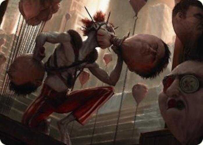 The Jolly Balloon Man Art Card [Duskmourn: House of Horror Art Series] | Galactic Gamez
