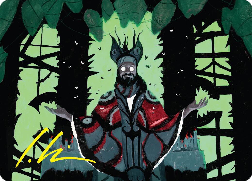 Victor, Valgavoth's Seneschal Art Card (23/54) (Gold-Stamped Signature) [Duskmourn: House of Horror Art Series] | Galactic Gamez