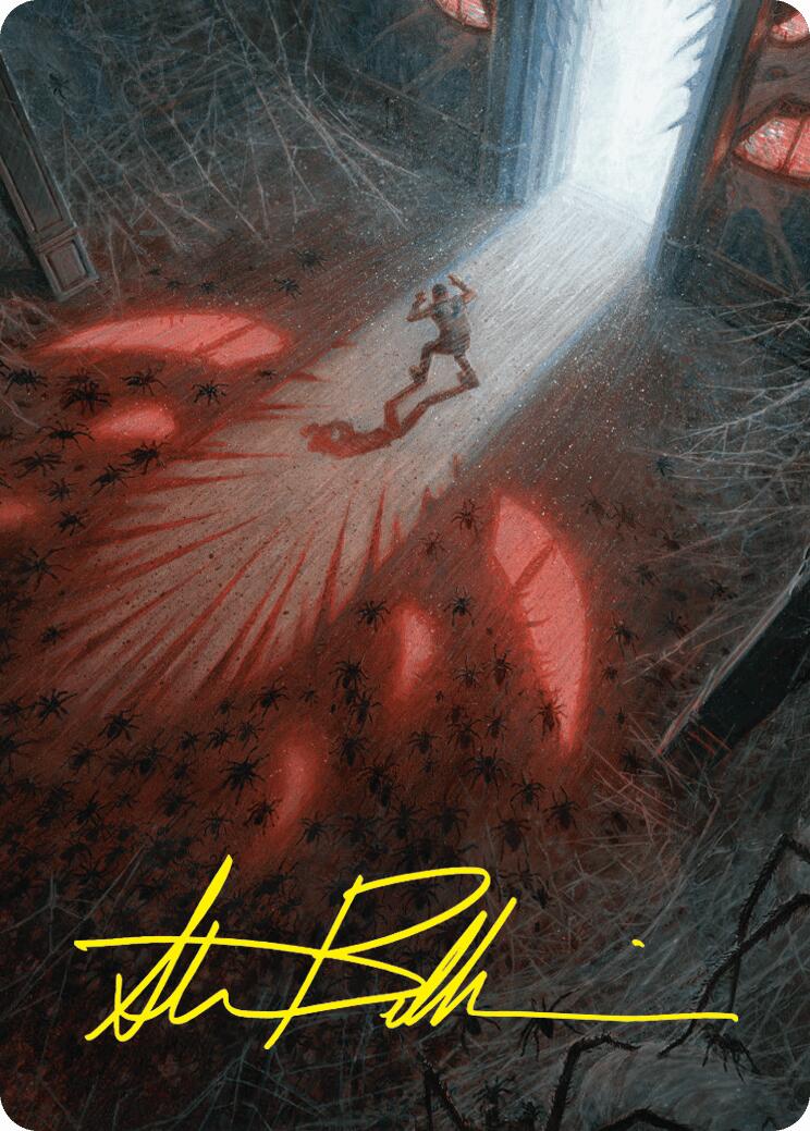 Fear My Authority Art Card (Gold-Stamped Signature) [Duskmourn: House of Horror Art Series] | Galactic Gamez