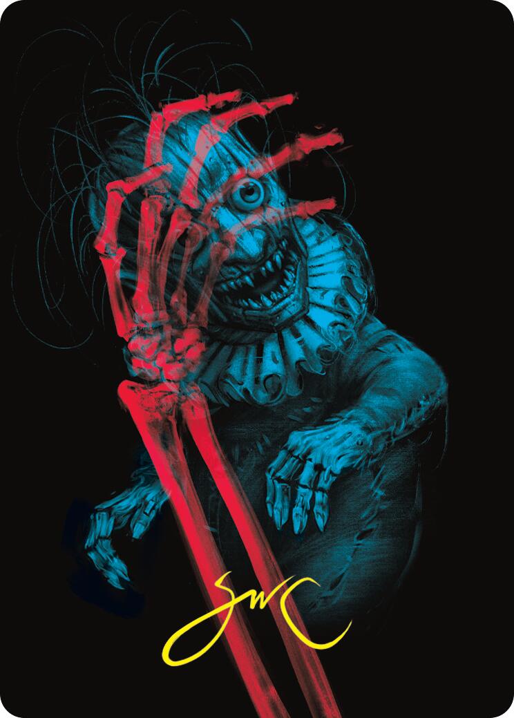 Marvin, Murderous Mimic Art Card (Gold-Stamped Signature) [Duskmourn: House of Horror Art Series] | Galactic Gamez
