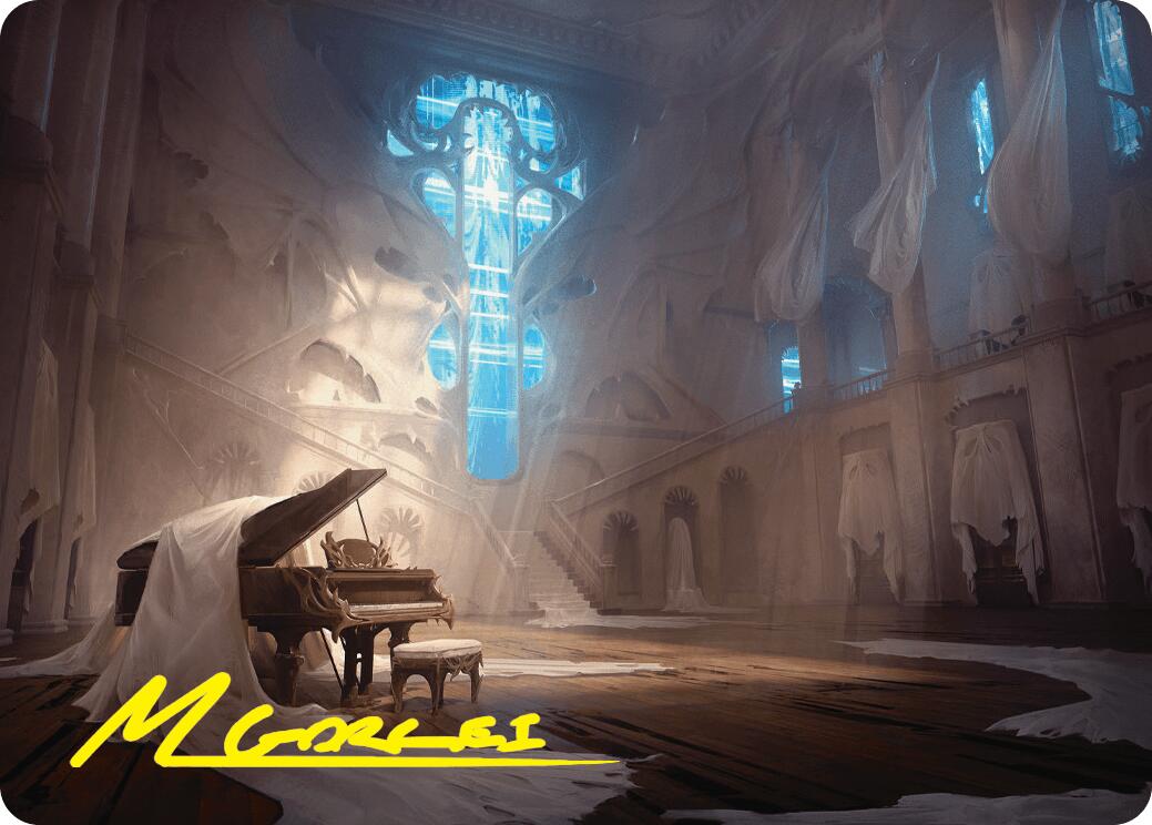 Plains Art Card (Gold-Stamped Signature) [Duskmourn: House of Horror Art Series] | Galactic Gamez