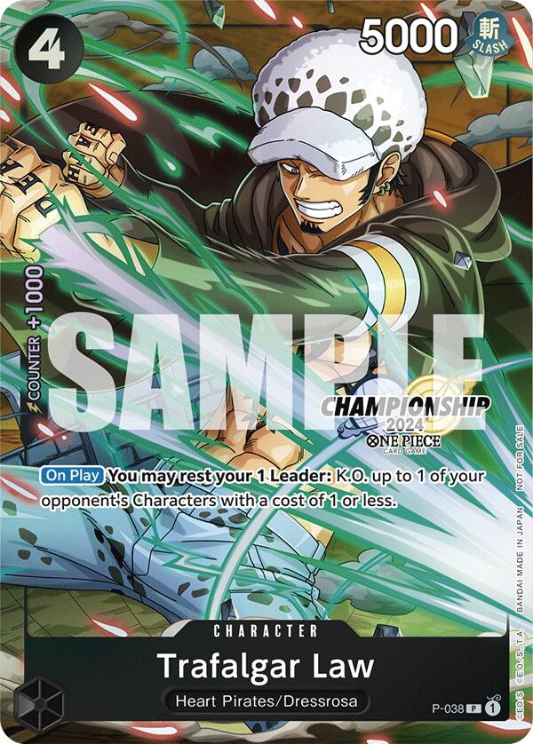 Trafalgar Law (P-038) (CS 2024 Event Pack Finalist) [One Piece Promotion Cards] | Galactic Gamez