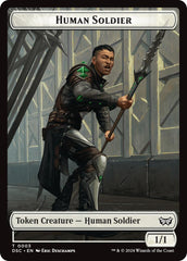 Human Soldier // Scarecrow Double-Sided Token [Duskmourn: House of Horror Commander Tokens] | Galactic Gamez