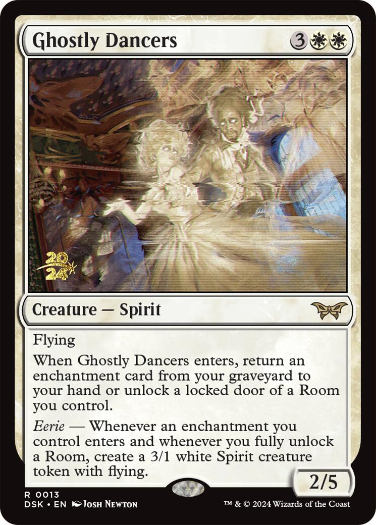 Ghostly Dancers [Duskmourn: House of Horror Prerelease Promos] | Galactic Gamez