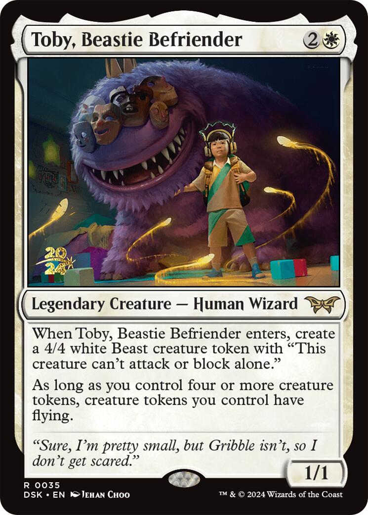 Toby, Beastie Befriender [Duskmourn: House of Horror Prerelease Promos] | Galactic Gamez