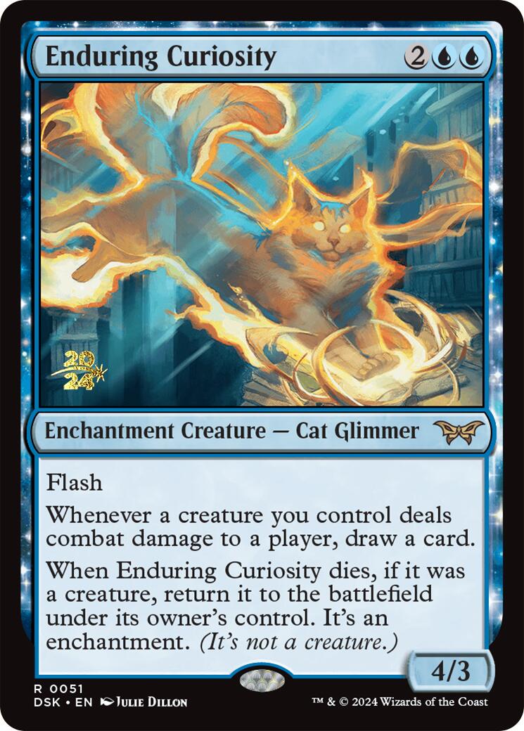 Enduring Curiosity [Duskmourn: House of Horror Prerelease Promos] | Galactic Gamez