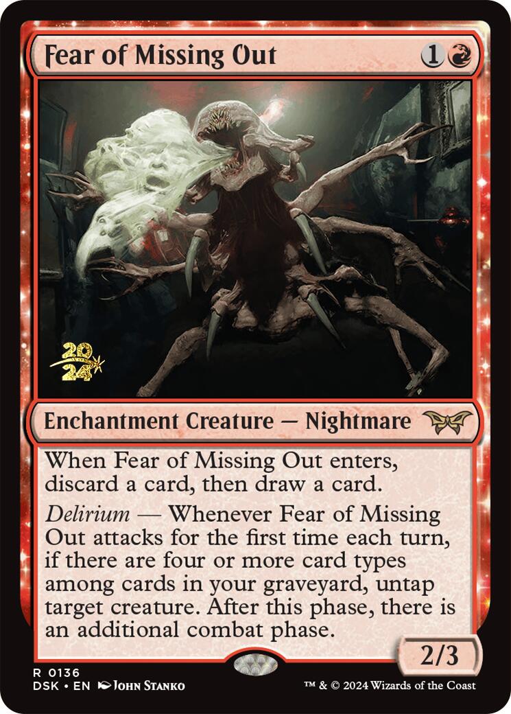 Fear of Missing Out [Duskmourn: House of Horror Prerelease Promos] | Galactic Gamez