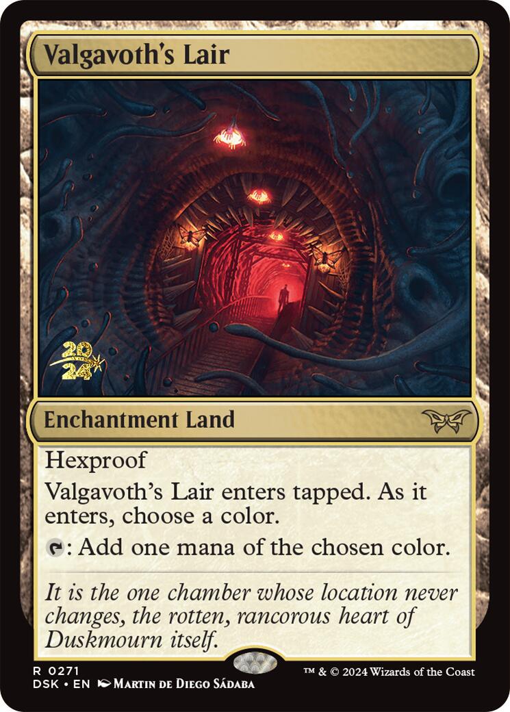 Valgavoth's Lair [Duskmourn: House of Horror Prerelease Promos] | Galactic Gamez