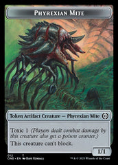 Rebel // Phyrexian Mite (012) Double-Sided Token [Phyrexia: All Will Be One Tokens] | Galactic Gamez