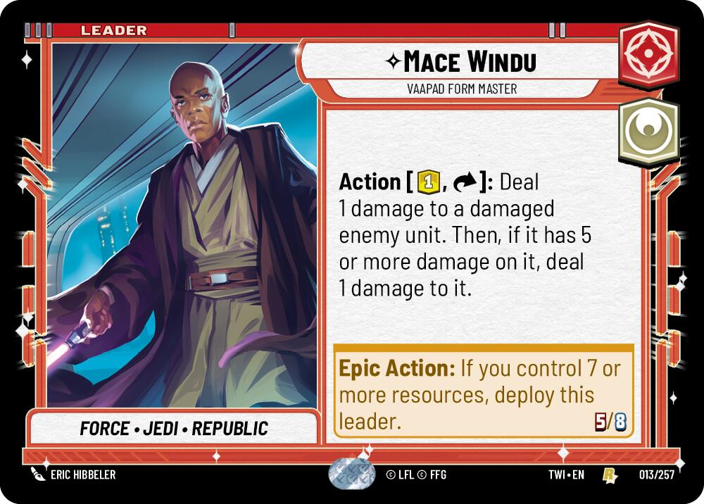 Mace Windu - Vaapad Form Master (013/257) (013/257) [Twilight of the Republic] | Galactic Gamez