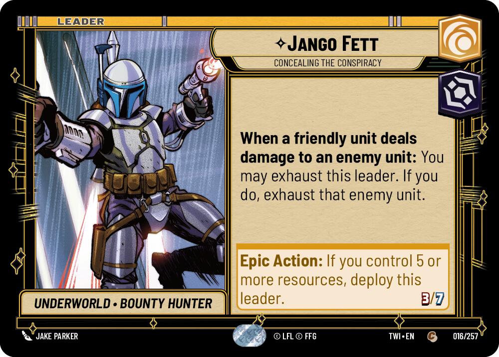 Jango Fett - Concealing the Conspiracy (016/257) (016/257) [Twilight of the Republic] | Galactic Gamez