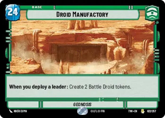 Droid Manufactory (022/257) (022/257) [Twilight of the Republic] | Galactic Gamez