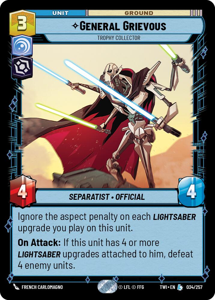 General Grievous - Trophy Collector (034/257) (034/257) [Twilight of the Republic] | Galactic Gamez
