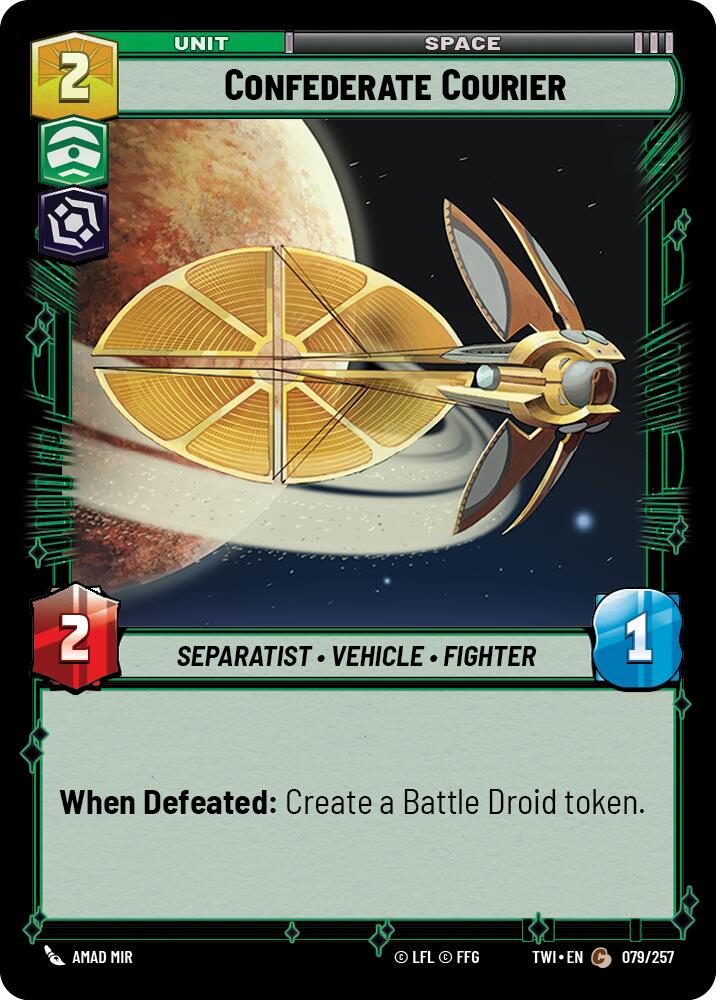 Confederate Courier (079/257) (079/257) [Twilight of the Republic] | Galactic Gamez