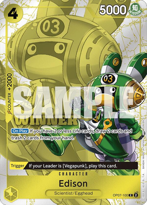 Edison (Winner Pack 2024 Oct.-Dec.) [One Piece Promotion Cards] | Galactic Gamez