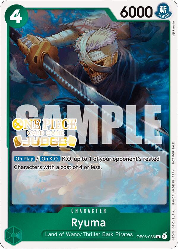 Ryuma (Judge Pack Vol. 4) [One Piece Promotion Cards] | Galactic Gamez