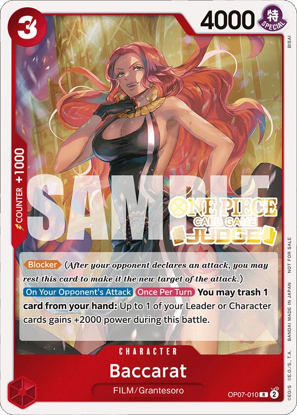 Baccarat (Judge Pack Vol. 4) [One Piece Promotion Cards] | Galactic Gamez