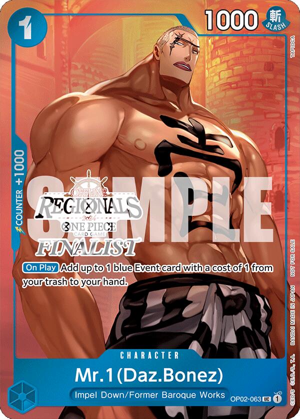 Mr.1 (Daz.Bonez) (Offline Regional 2024 Vol. 3) [Finalist] [One Piece Promotion Cards] | Galactic Gamez