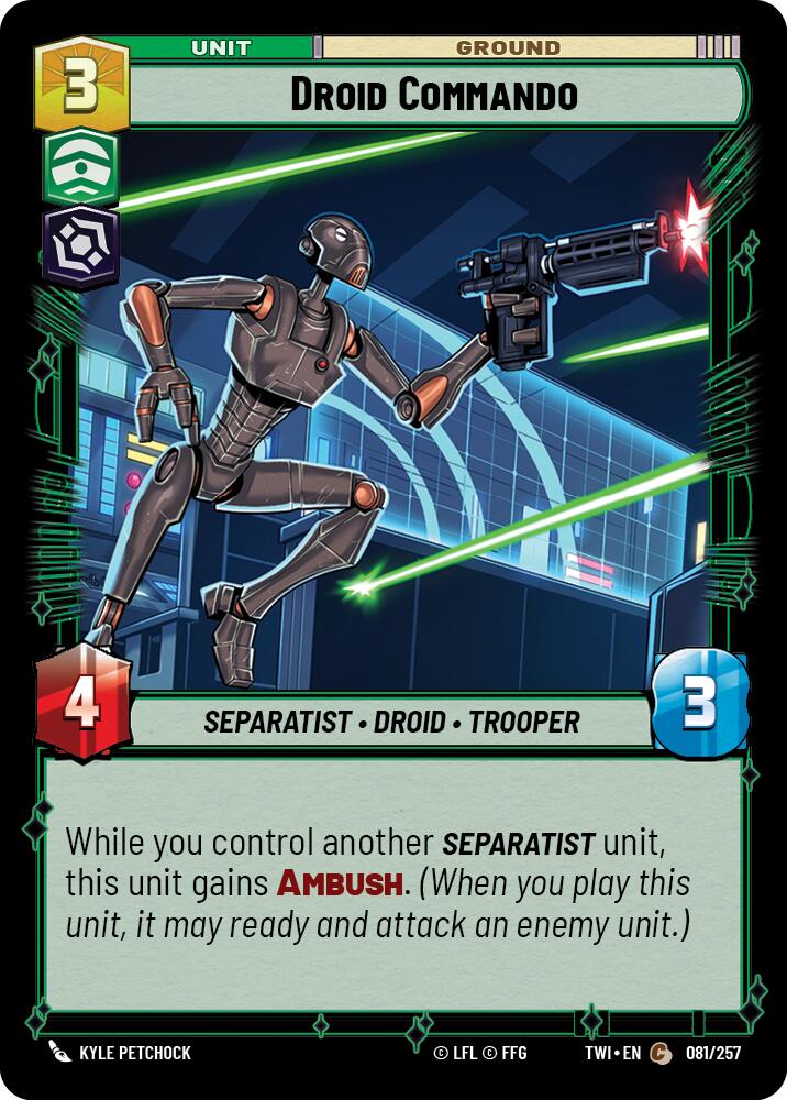 Droid Commando (081/257) (081/257) [Twilight of the Republic] | Galactic Gamez