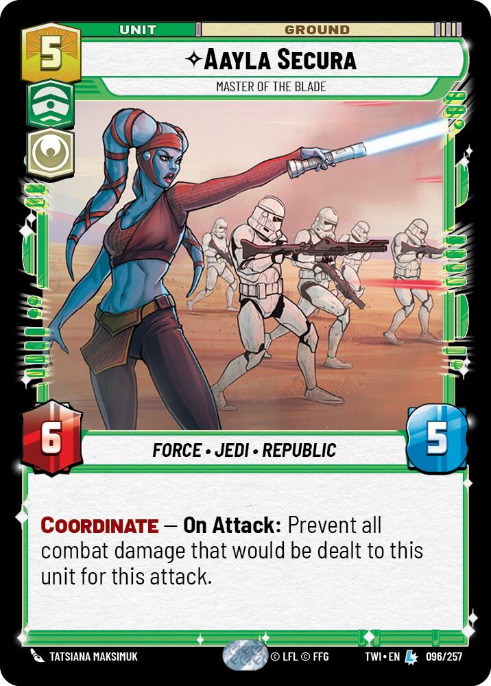 Aayla Secura - Master of the Blade (096/257) (096/257) [Twilight of the Republic] | Galactic Gamez