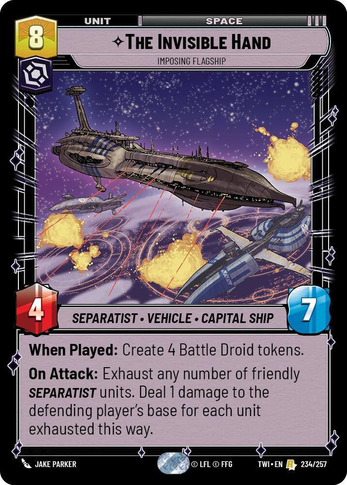 The Invisible Hand - Imposing Flagship (234/257) (234/257) [Twilight of the Republic] | Galactic Gamez