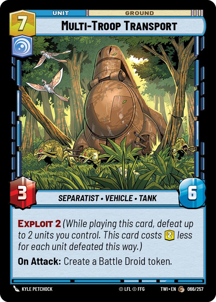 Multi-Troop Transport (066/257) (066/257) [Twilight of the Republic] | Galactic Gamez