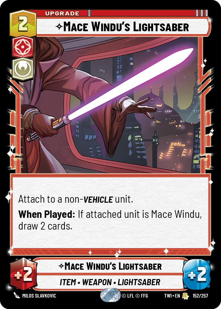 Mace Windu's Lightsaber (152/257) (152/257) [Twilight of the Republic] | Galactic Gamez