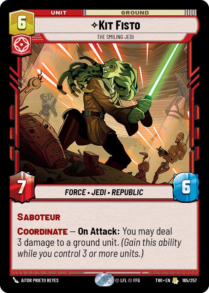 Kit Fisto - The Smiling Jedi (165/257) (165/257) [Twilight of the Republic] | Galactic Gamez